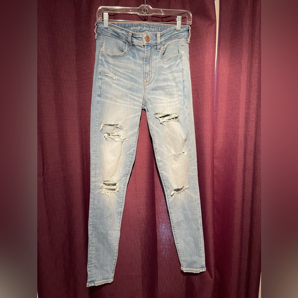 American Eagle, size 6 L, NE(X)T LEVEL STRETCH hi-rise jegging